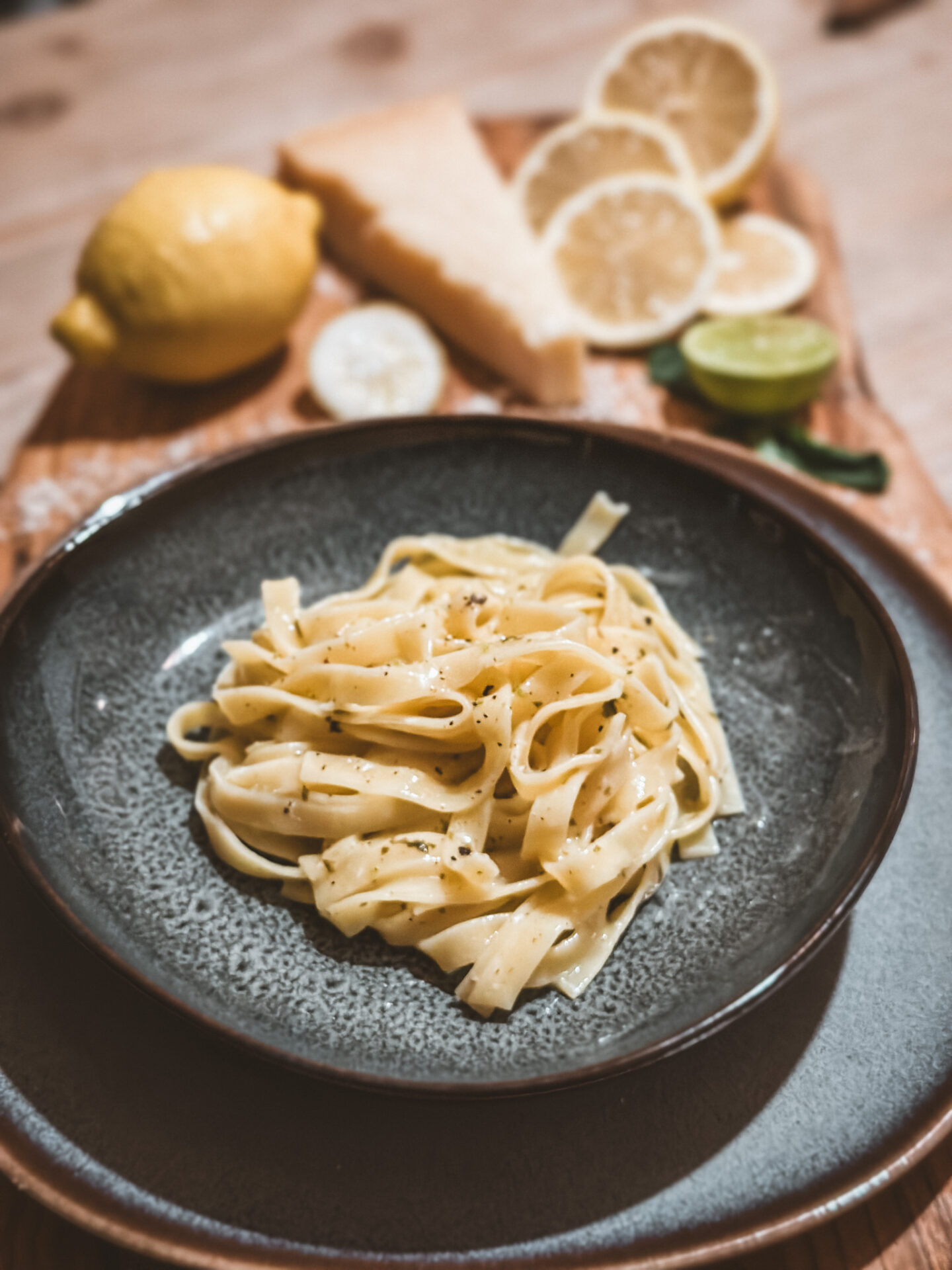 Zitronen Pasta Tagliatelle Al Limone Rezept